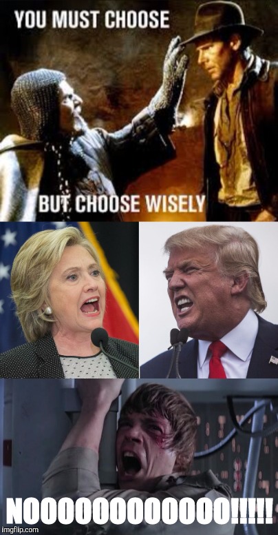 NOOOOOOOOOOOO!!!!! | image tagged in memes,trump,hillary | made w/ Imgflip meme maker