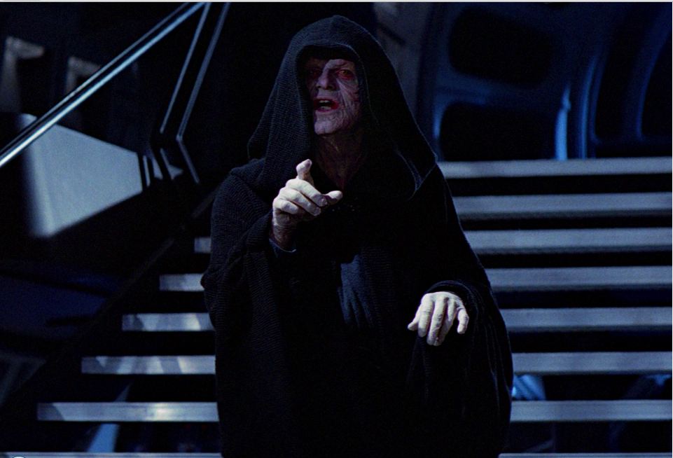 Palpatine realization Blank Meme Template