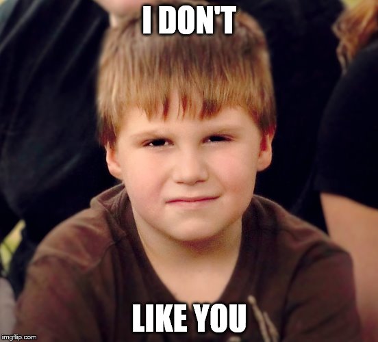 I DON'T; LIKE YOU | image tagged in i dont like you | made w/ Imgflip meme maker