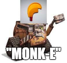 "MONK-E" | made w/ Imgflip meme maker