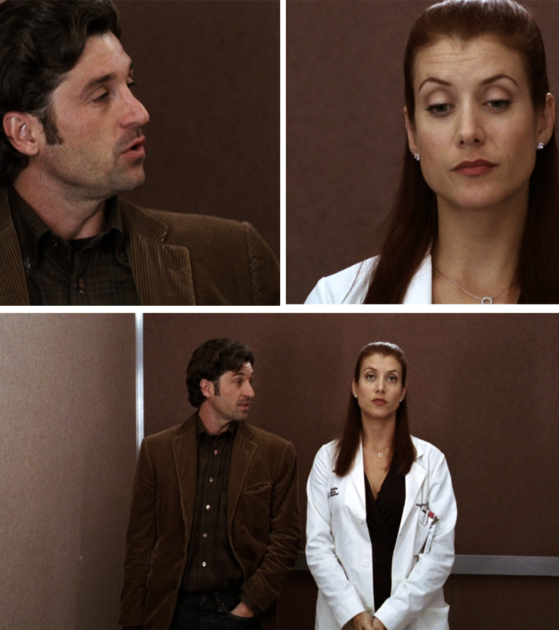 Grey's Anatomy Derek and Addison Elevator Blank Meme Template