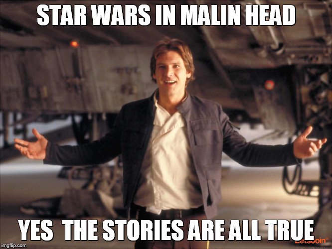 Han Solo New Star Wars Movie | STAR WARS IN MALIN HEAD; YES  THE STORIES ARE ALL TRUE | image tagged in han solo new star wars movie | made w/ Imgflip meme maker