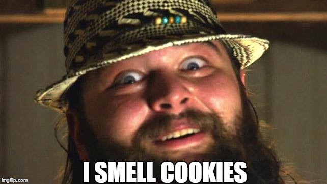I SMELL COOKIES | image tagged in wwe,bray wyatt,bray wyatt is watching and laughing,wyatt family | made w/ Imgflip meme maker