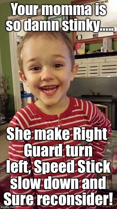 Rayden foul mouth boy | Your momma is so damn stinky..... She make Right Guard turn left, Speed Stick slow down and Sure reconsider! | image tagged in rayden foul mouth boy | made w/ Imgflip meme maker
