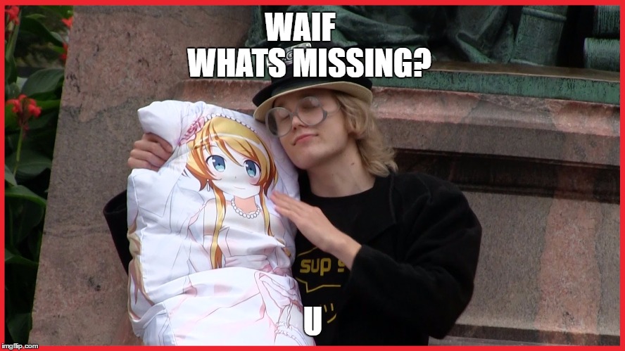 weeb | WAIF
             
            WHATS MISSING? U | image tagged in weeaboo,why,kill me now | made w/ Imgflip meme maker