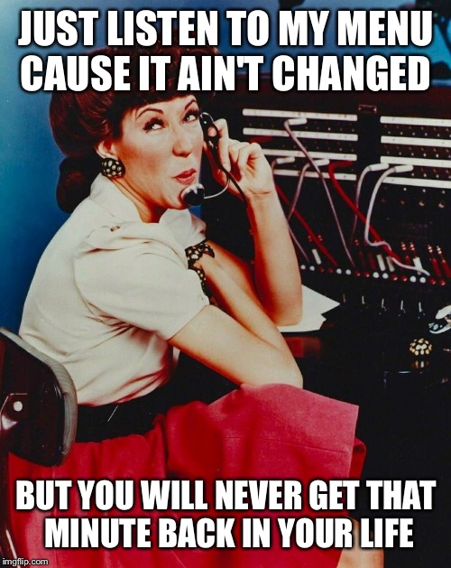 JUST LISTEN TO MY MENU CAUSE IT AIN'T CHANGED BUT YOU WILL NEVER GET THAT MINUTE BACK IN YOUR LIFE | made w/ Imgflip meme maker