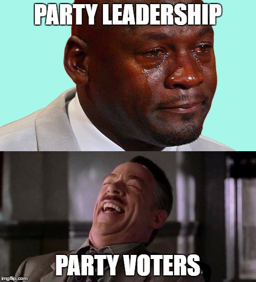 PARTY LEADERSHIP PARTY VOTERS | made w/ Imgflip meme maker