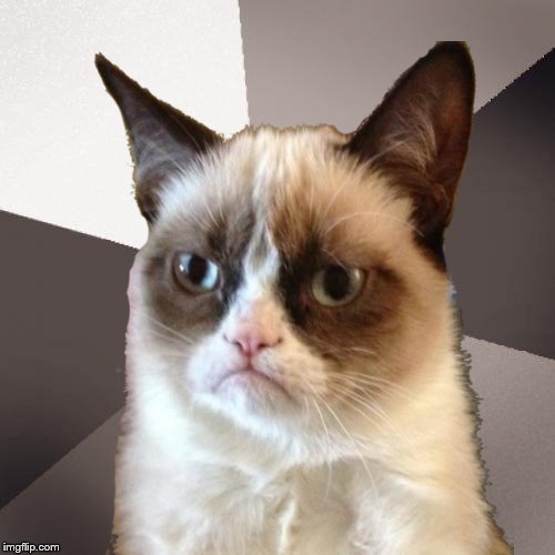 Musically Malicious Grumpy Cat Blank Meme Template