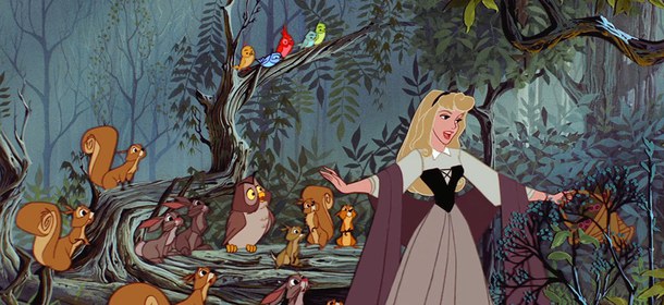 High Quality Sleeping Beauty Disney Princess Woodland Creatures Blank Meme Template