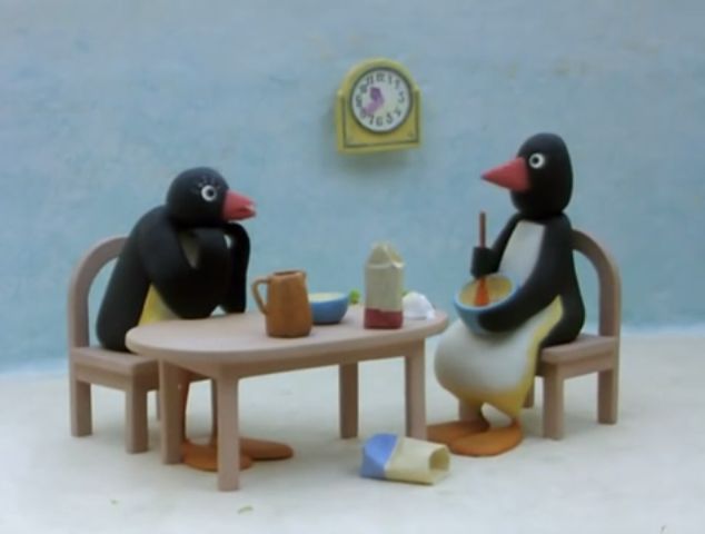 Pingu's mother fantasising  Blank Meme Template