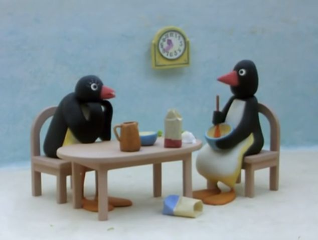 High Quality Pingu's mother fantasising  Blank Meme Template