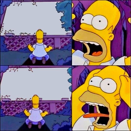 Homer With White Signs Template Blank Meme Template