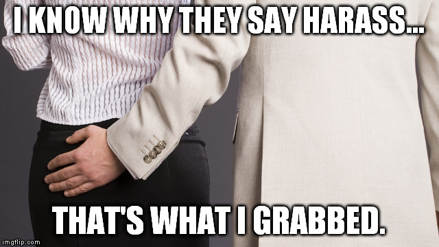 I know... | I KNOW WHY THEY SAY HARASS... THAT'S WHAT I GRABBED. | image tagged in i know why they say harass that's what i grabbed,funny,memes | made w/ Imgflip meme maker