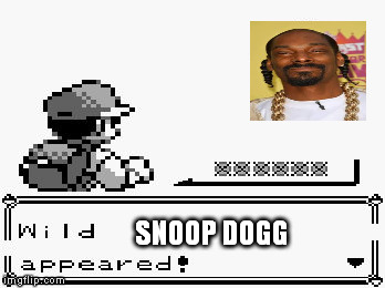 pokemon appears | SNOOP DOGG | image tagged in pokemon appears | made w/ Imgflip meme maker