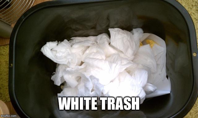 WHITE TRASH | image tagged in bad luck brian,white trash | made w/ Imgflip meme maker
