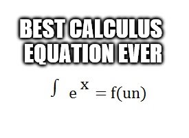 BEST CALCULUS EQUATION EVER | made w/ Imgflip meme maker