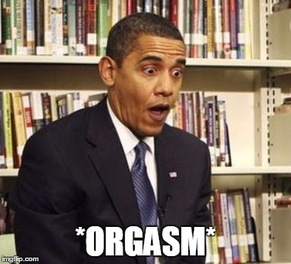 *ORGASM* | image tagged in obama,barack obama | made w/ Imgflip meme maker