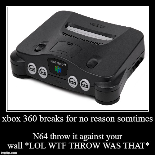 n64 | image tagged in funny,demotivationals | made w/ Imgflip demotivational maker
