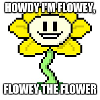 HOWDY I'M FLOWEY, FLOWEY THE FLOWER | made w/ Imgflip meme maker