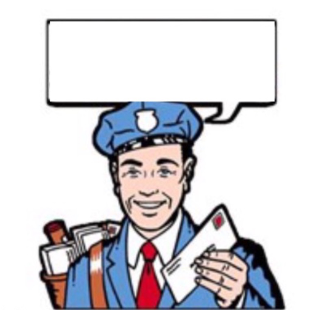 Mailman With Satchel  Blank Meme Template