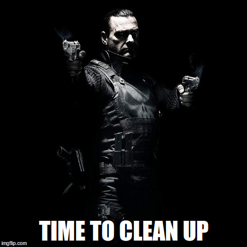 TIME TO CLEAN UP | made w/ Imgflip meme maker