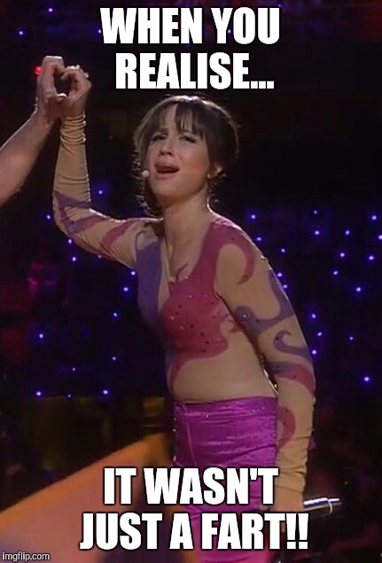 WHEN YOU REALISE... IT WASN'T JUST A FART!! | image tagged in petra mede | made w/ Imgflip meme maker