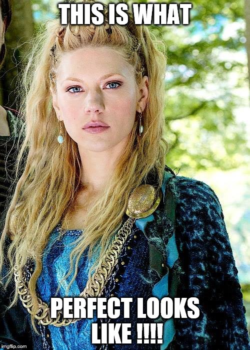 THIS IS WHAT; PERFECT LOOKS LIKE !!!! | image tagged in vikings | made w/ Imgflip meme maker
