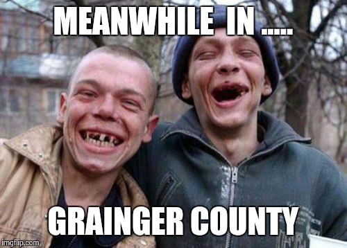 Ugly Twins | MEANWHILE  IN
..... GRAINGER COUNTY | image tagged in memes,ugly twins | made w/ Imgflip meme maker