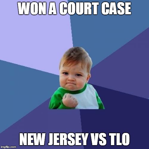 Success Kid | WON A COURT CASE; NEW JERSEY VS TLO | image tagged in memes,success kid | made w/ Imgflip meme maker
