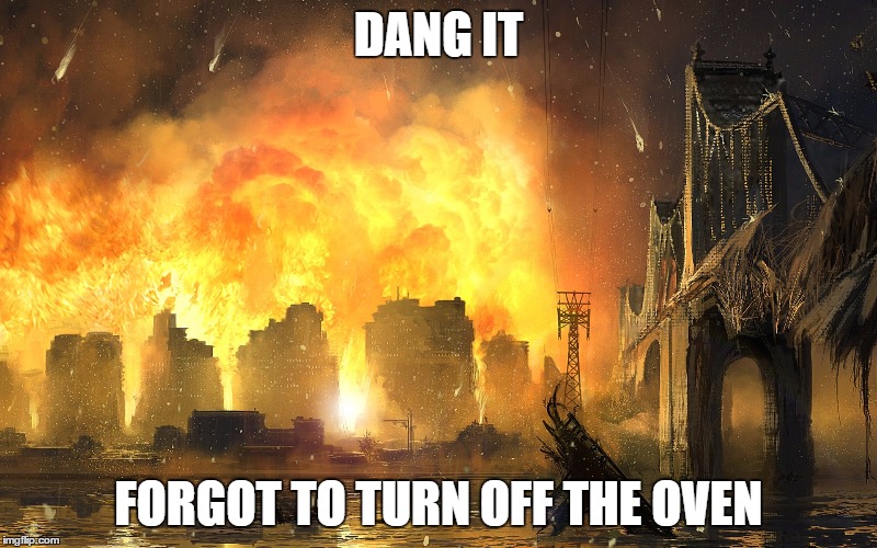 Dang it | DANG IT; FORGOT TO TURN OFF THE OVEN | image tagged in dang it | made w/ Imgflip meme maker