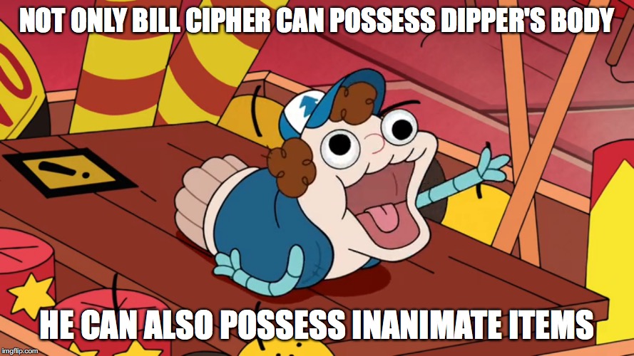 Bill Cipher Possessing the Dipper Sock | NOT ONLY BILL CIPHER CAN POSSESS DIPPER'S BODY; HE CAN ALSO POSSESS INANIMATE ITEMS | image tagged in gravity falls,bill cipher,dipper pines,memes | made w/ Imgflip meme maker