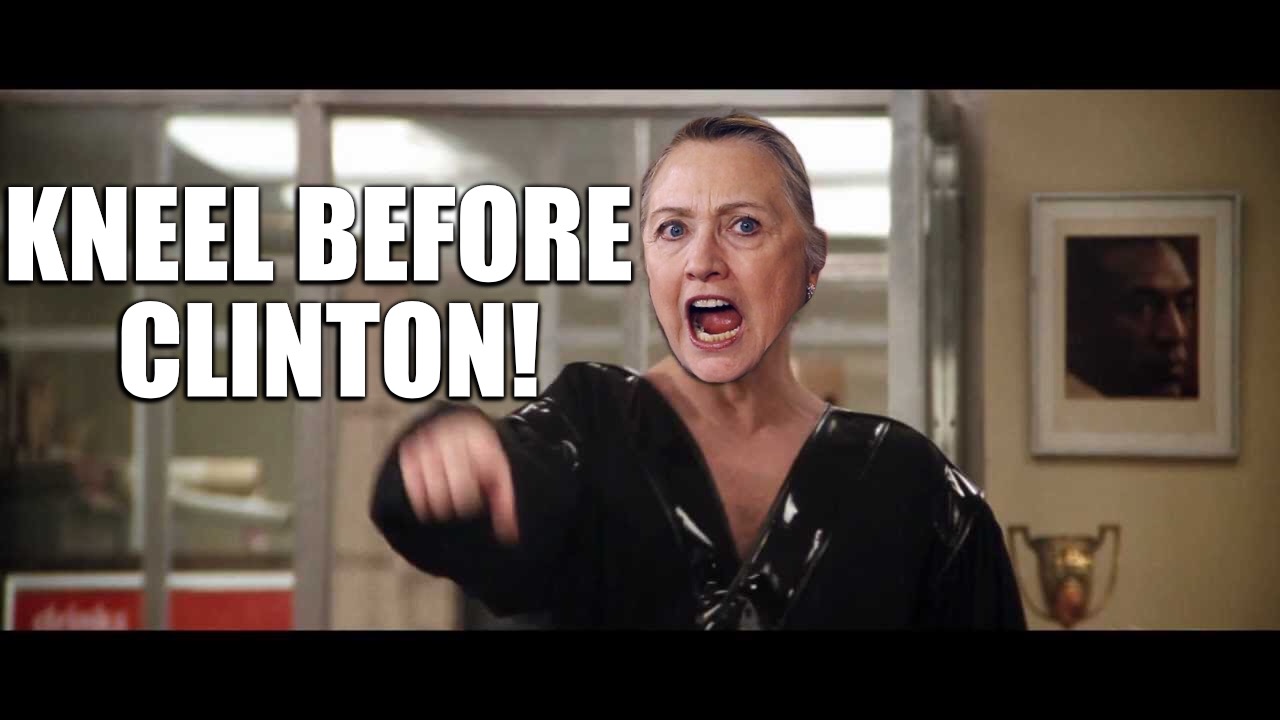 The scariest meme you'll see this year | KNEEL BEFORE CLINTON! | image tagged in hillary clinton,general zod,superman,election 2016,funny | made w/ Imgflip meme maker