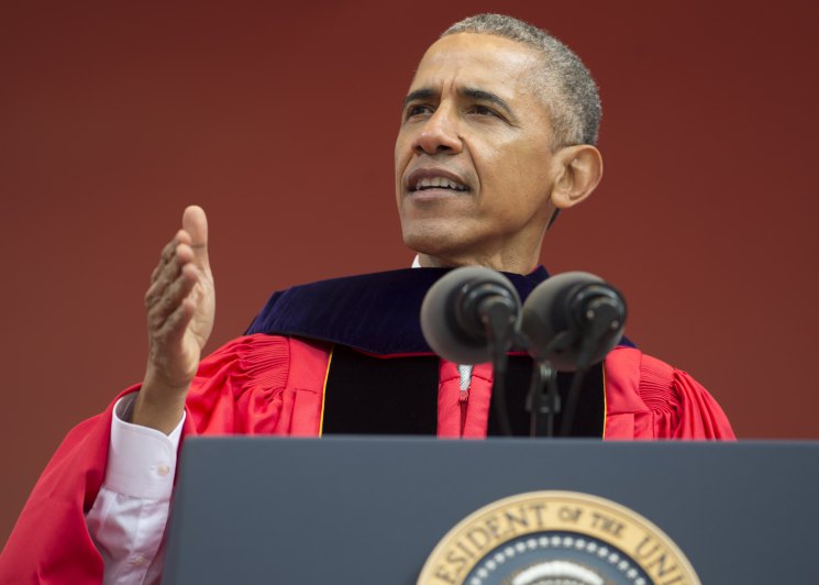 Barack Obama at Rutgers  Blank Meme Template