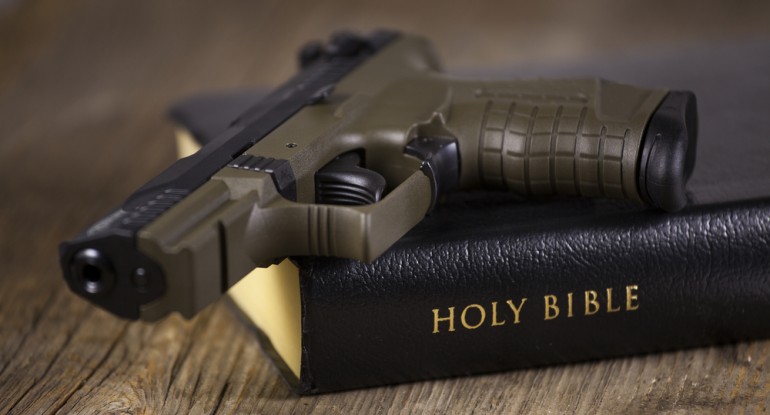 bible gun Blank Meme Template