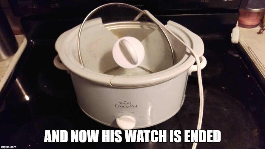 AND NOW HIS WATCH IS ENDED | made w/ Imgflip meme maker