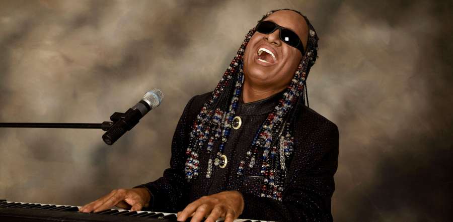 Stevie Wonder piano Blank Meme Template
