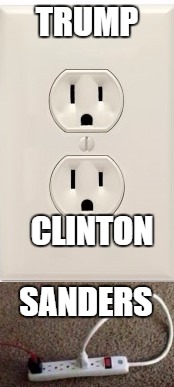 Election time! | TRUMP; CLINTON; SANDERS | image tagged in memes,election 2016 | made w/ Imgflip meme maker