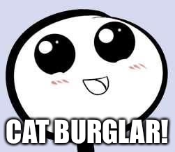 just cute | CAT BURGLAR! | image tagged in just cute | made w/ Imgflip meme maker