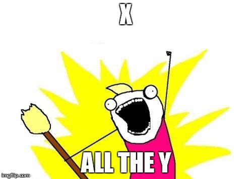 X All The Y | X; ALL THE Y | image tagged in memes,x all the y | made w/ Imgflip meme maker
