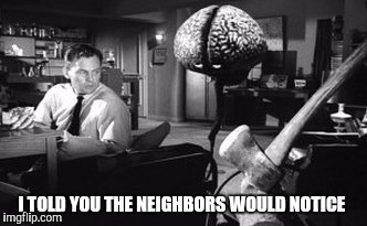 I TOLD YOU THE NEIGHBORS WOULD NOTICE | made w/ Imgflip meme maker