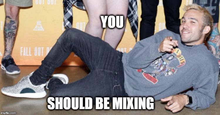 YOU; SHOULD BE MIXING | image tagged in you | made w/ Imgflip meme maker