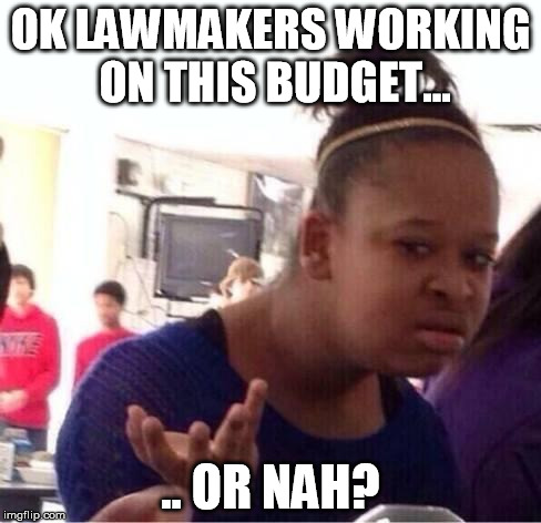 ..Or Nah? | OK LAWMAKERS WORKING ON THIS BUDGET... .. OR NAH? | image tagged in or nah | made w/ Imgflip meme maker