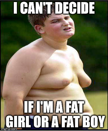 I CAN'T DECIDE IF I'M A FAT GIRL OR A FAT BOY | made w/ Imgflip meme maker