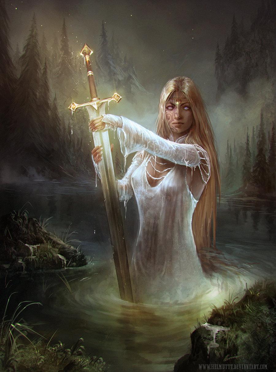 lady of the lake Blank Meme Template