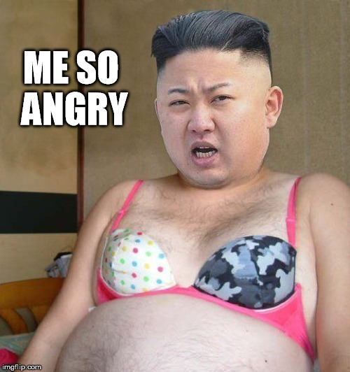 ME SO ANGRY | image tagged in kim,kim jong un,north korea | made w/ Imgflip meme maker