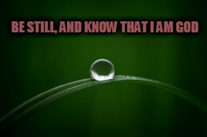 Be still | BE STILL, AND KNOW THAT I AM GOD | image tagged in still,god | made w/ Imgflip meme maker