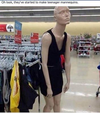 High Quality tired mannequin Blank Meme Template