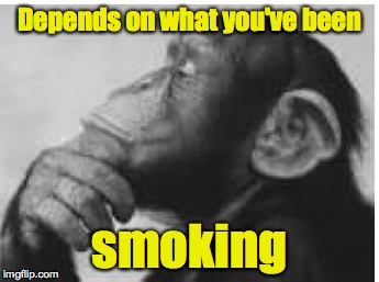 Depends on what you've been smoking | made w/ Imgflip meme maker