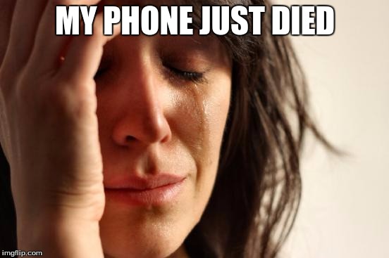 First World Problems | MY PHONE JUST DIED | image tagged in memes,first world problems | made w/ Imgflip meme maker
