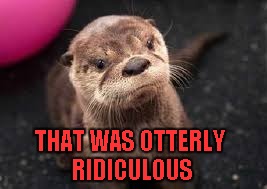 THAT WAS OTTERLY RIDICULOUS | made w/ Imgflip meme maker